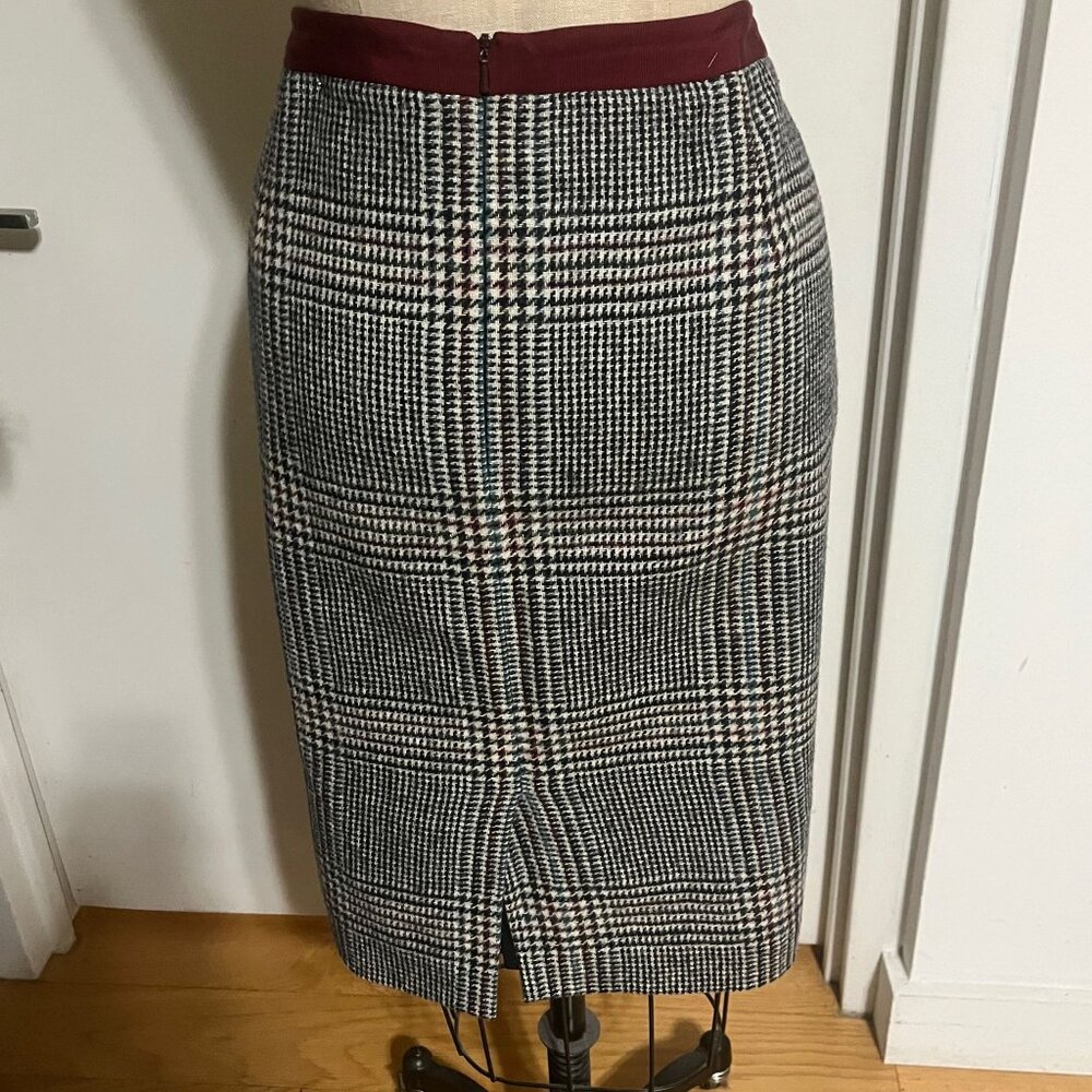 BODEN British Tweed by MOON Wool Pencil Skirt Size 16 - Picture 2 of 8